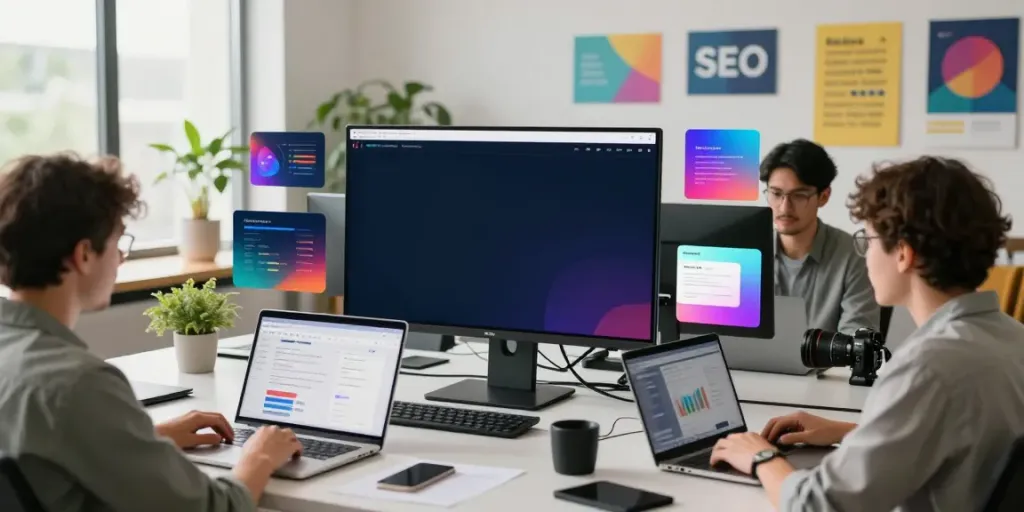 Dynamic marketing workspace showcasing rokok88's SEO performance analysis.
